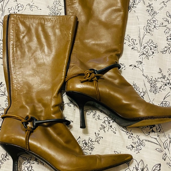 Vintage Gucci leather boots with Gucci hardware ladies size 8 1/2 Authentic - Picture 7 of 8